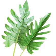 塑膠春雨龜背葉葉材植物家居樣板間婚慶插花配飾植物牆森系仿真花