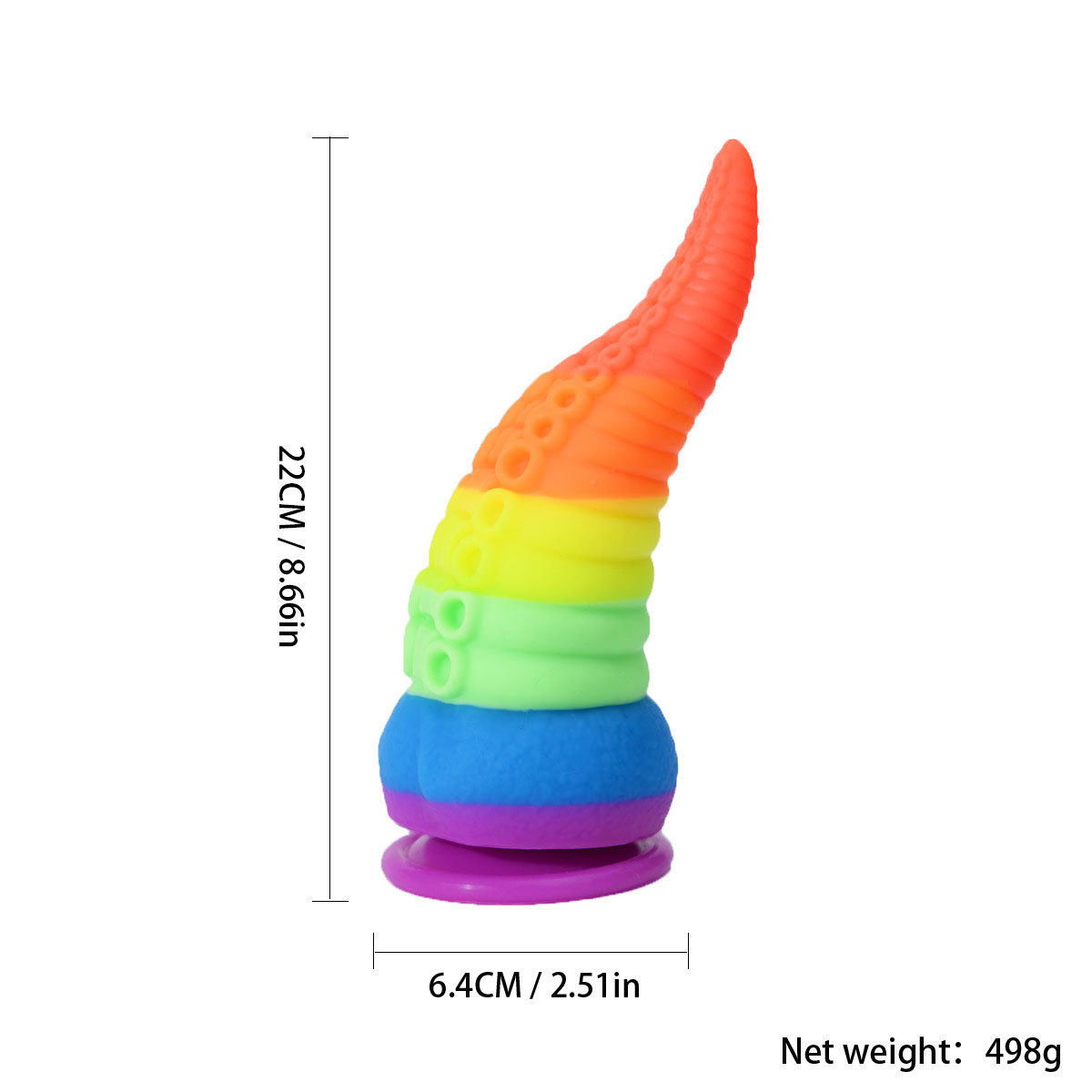 Silikoninis analinis kamštis čiuptuvo formos žaislas vyrams moterims_voghion.com