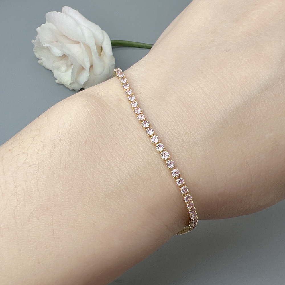 13g Weight Alloy Pendant Material Zircon Inlay Material Bracelets Classification Alloy Chain Material 1 Piece Quantity Holiday, Daily, Street Occasion Alloy Material Geometric Pattern Women's Gender Plating Design Elegant Style Elegant Geometric Zircon Alloy Wholesale Bracelets 5
