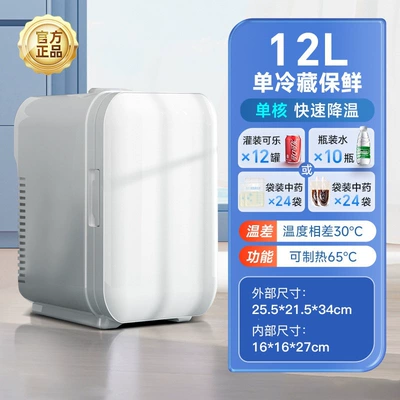 office, medicine storage, traditional Chinese medicine, Soyuducular - 12l-single-core-refrigeration-no-adjustment-no-display-220v12v-suitable-for-both-car-and-home-use