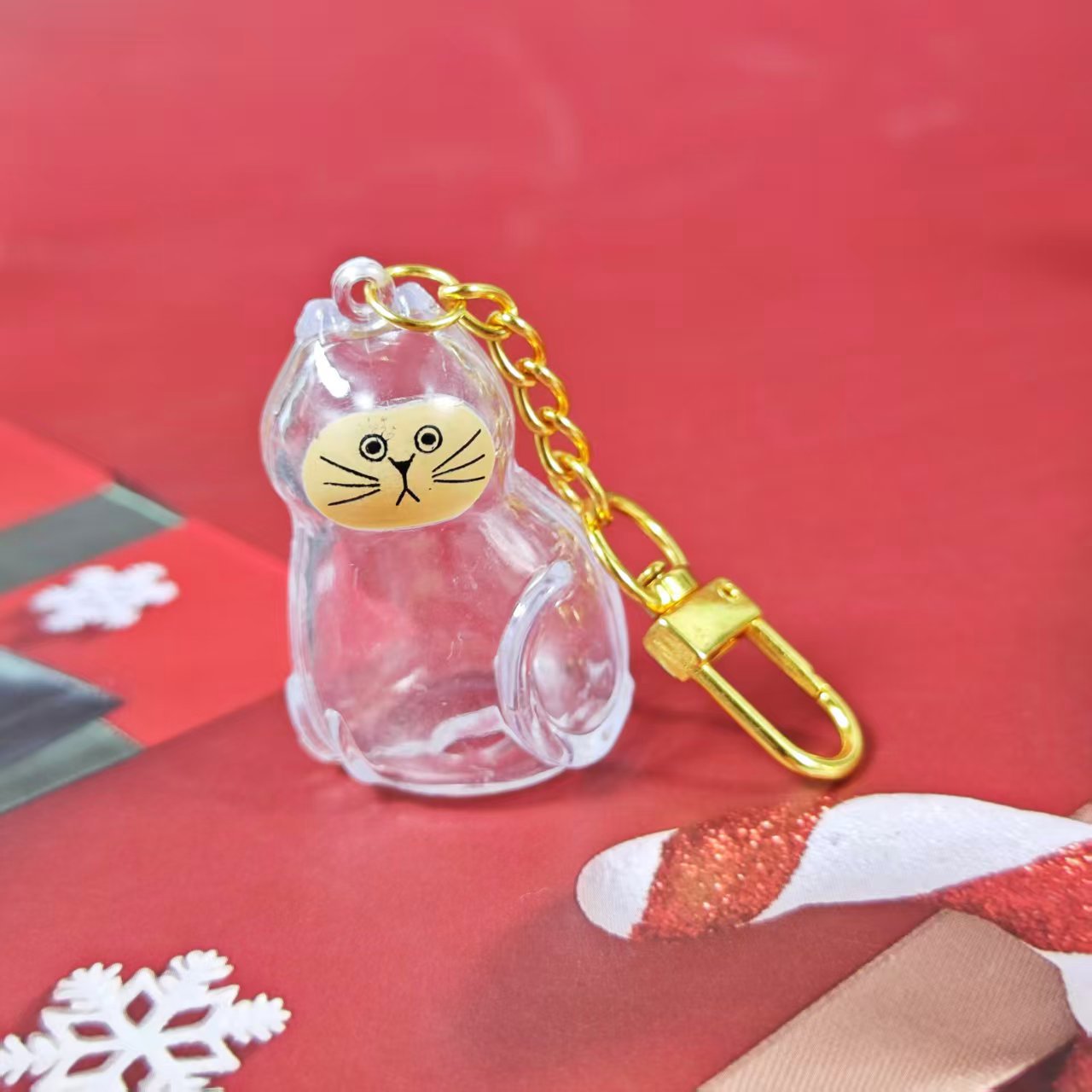 Caja de Almacenamiento Transparente para Pelo de Gato, Popular Transfronterizo, Cápsula para Guardar Pelo de Gato, Bolsa Conmemorativa, Llavero, Colgante para el Cuidado del Gato