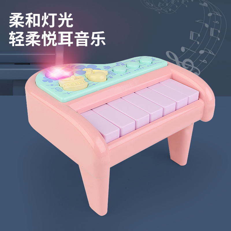 Piano infantil juguetes de enseñanza temprana iluminación historia de música bebé mini piano electrónico regalo de cumpleaños