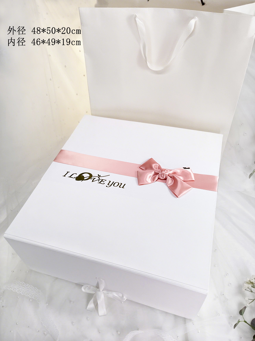 Qixi hecho a medida caja de boda flor princesa vestido de regalo de cumpleaños vestido de boda vestido de noche traje de regalo