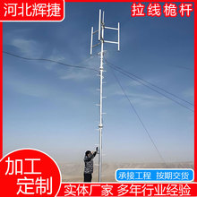 输电线路拉线桅杆自立式抱杆楼顶信号天线一体化快装塔钢结构增高