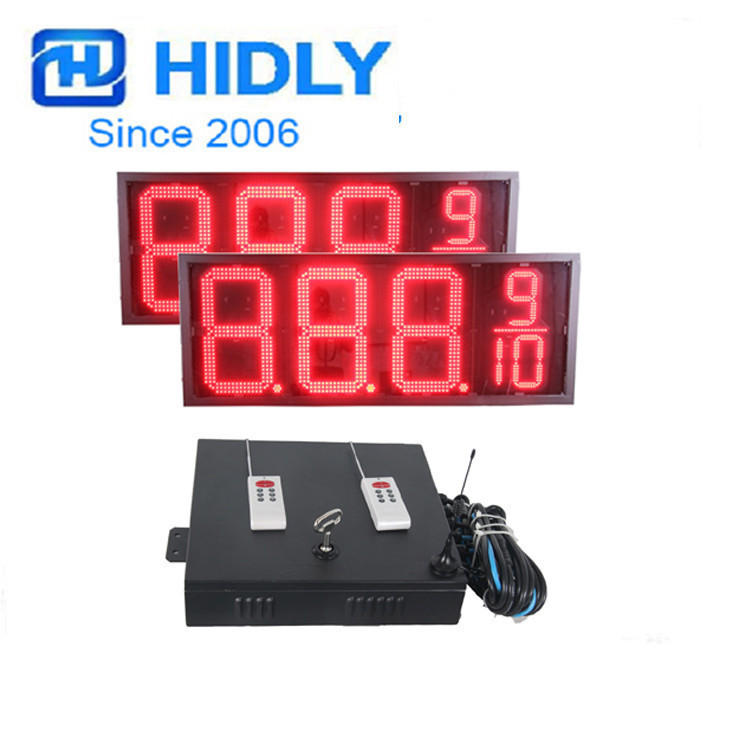 山东烟台16寸RS485电脑通讯加油站油价显示屏厂家