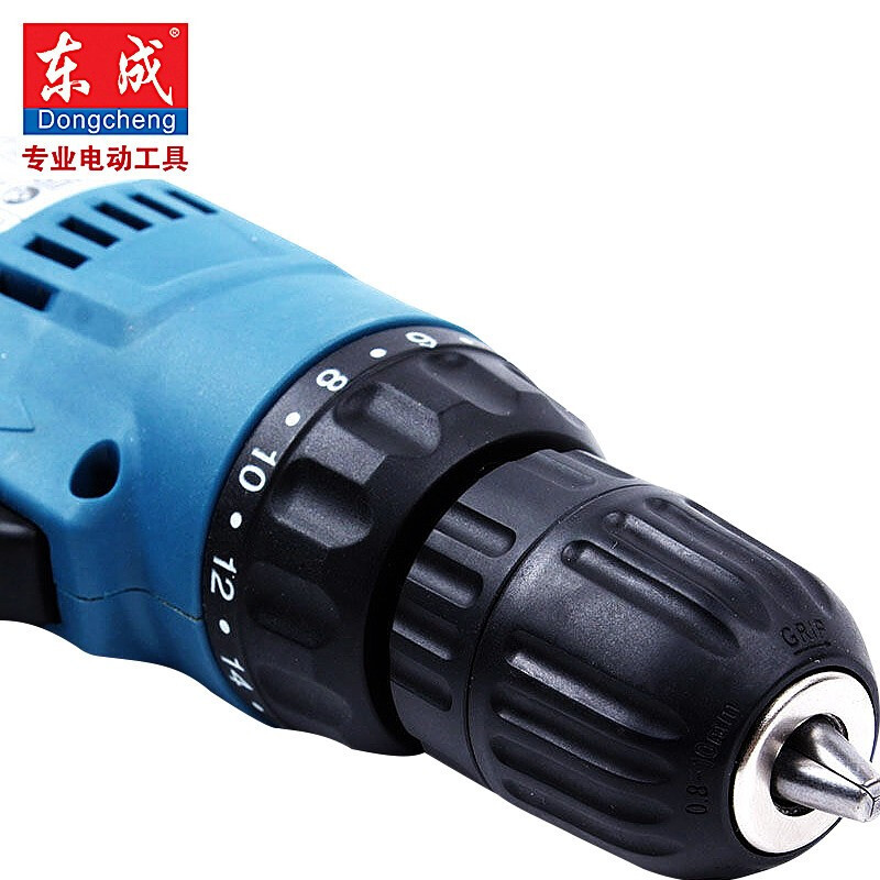 Dongcheng taladro eléctrico doméstico de regulación de velocidad positiva y inversa torsión taladro eléctrico destornillador taladro de pistola J1Z-FF