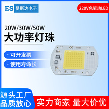 20W30W50W大功率LED灯珠集成光源COB灯珠高压AC220V免驱动投光灯