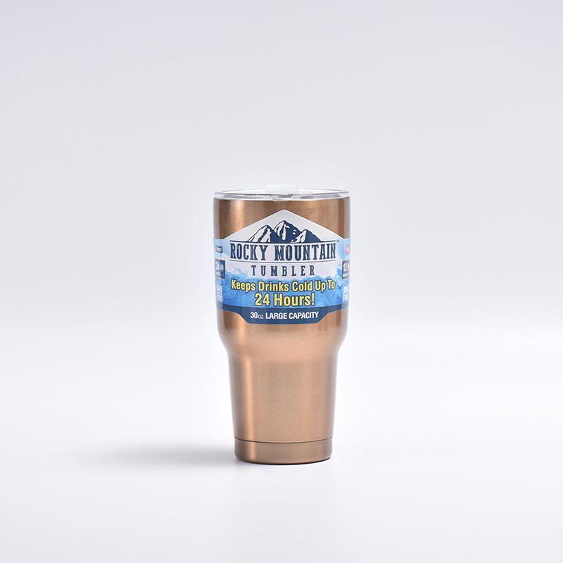Verano caliente frío-mantenimiento taza de helado europeo y americano 30oz taza de coche 304 de acero inoxidable vacío termo taza al por mayor