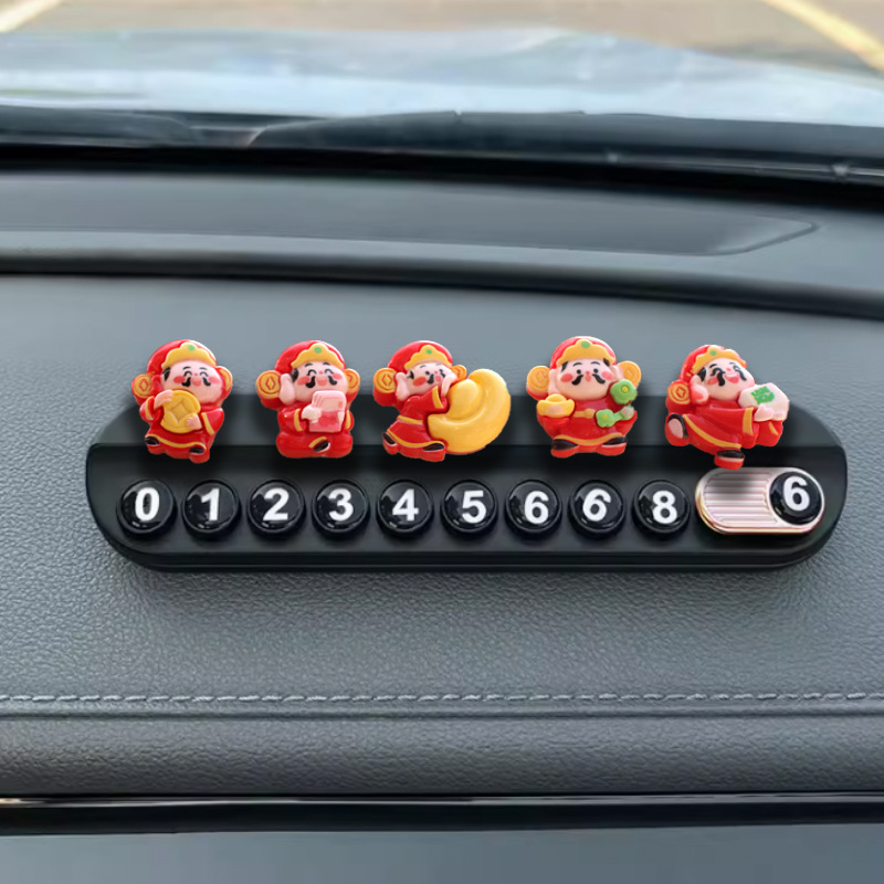 Señal de estacionamiento temporal para automóviles, matrícula de teléfono móvil para mujeres, matrícula de teléfono móvil para automóviles, suministros decorativos ocultos