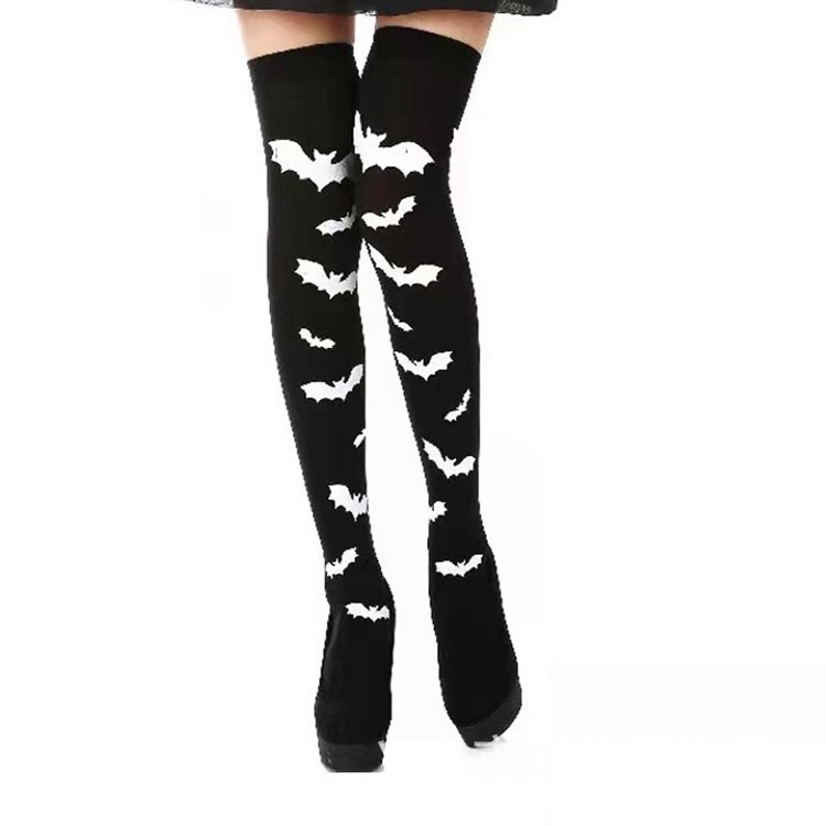 Calcetines de Halloween, esqueleto negro, calcetines de pascua, calcetines de sangre, calcetines de vampiro