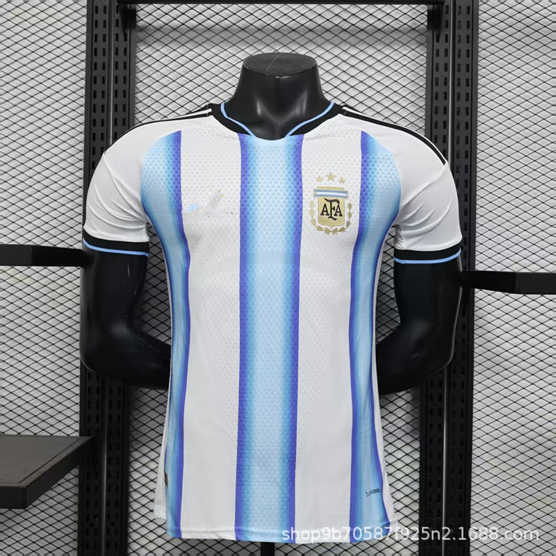 Fábrica de pedidos al por mayor 2026 Copa del Mundo de jugadores de la edición de camiseta de manga corta Argentina España