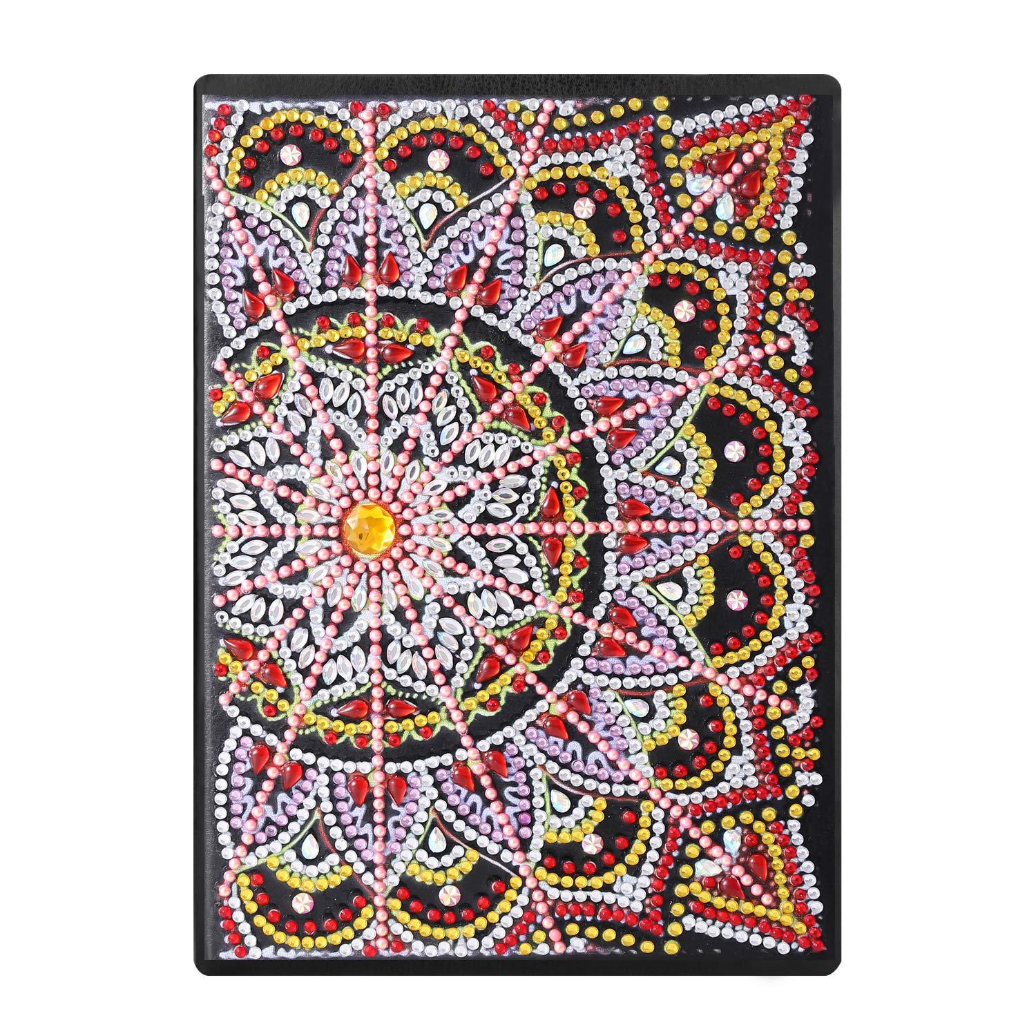 Cuaderno de dibujo de diamantes transfronterizos 5d punto diámetro pintura pegatinas de sexo opuesto mariposa DIY manual cuaderno de notas de cristal