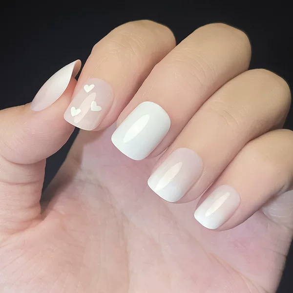 European and American Cross-border Gradient Nail Art Hot-selling Wear Nail Pieces High-grade Printed Almond Nail Paste Nail Pieces