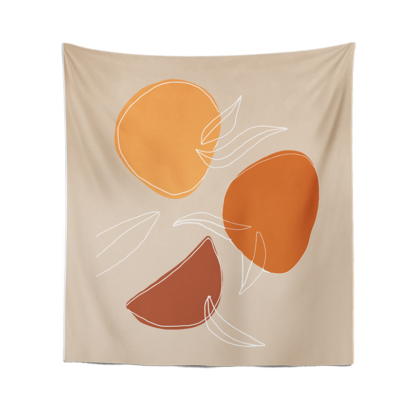 Exportación Comercio exterior Piel de camarones Amazon Fondo tela nórdico paisaje abstracto pintura dormitorio decoración colgante tela entrega de una sola pieza