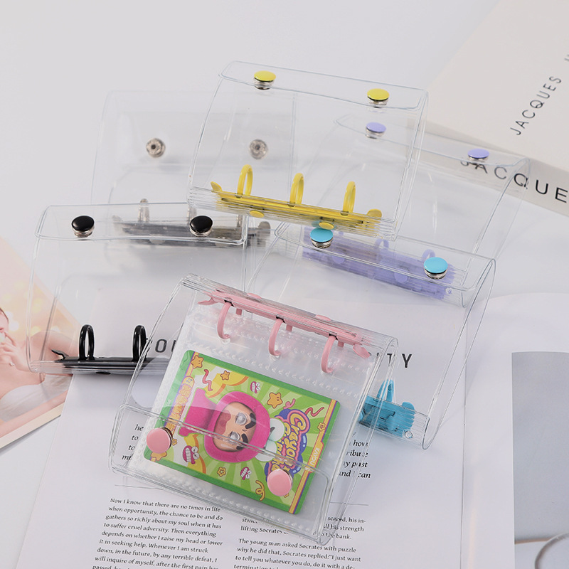 Explosiones transfronterizas a8m5 color transparente libro de cuadros de pvc libro de cuadros de fotos pegatinas de álbumes de fotos almacenar tarjetas