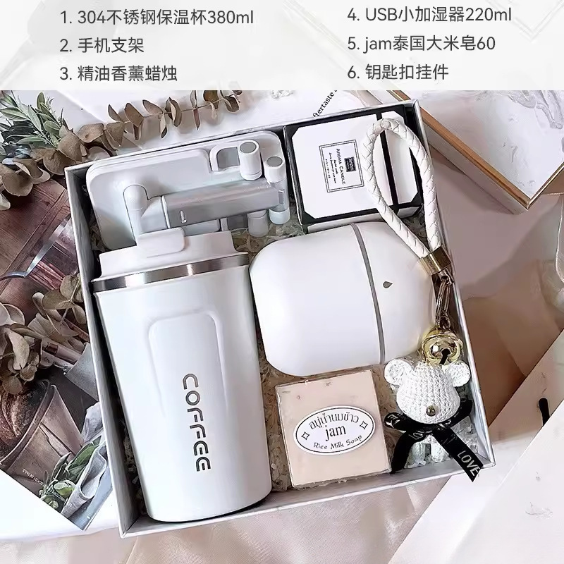 Conjunto de souvenirs de negocios Regalo de año nuevo Regalo de apertura para empleados Cumpleaños del cliente Caja de tazas de aislamiento práctico de negocios