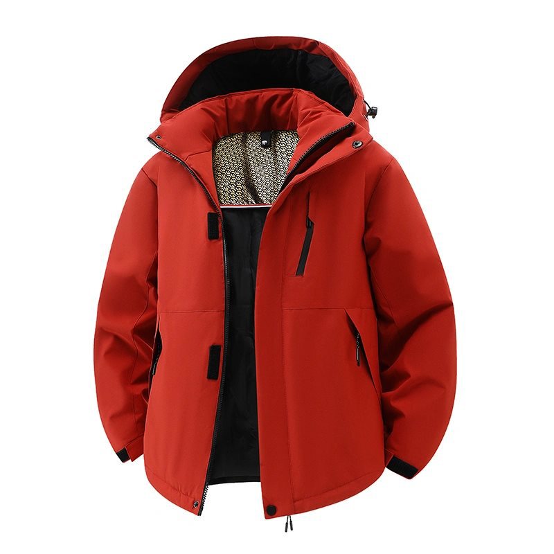 New Men's Cotton Jacket Men's Trendy Korean Style Warm Thickened Loose Stand Collar