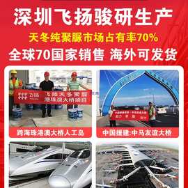 屋顶天冬聚脲防水涂料楼顶房顶屋面补漏室外阳台外墙防晒材料