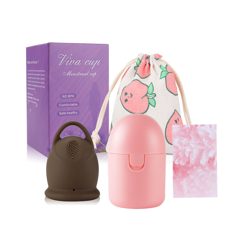 Cross-border silicone monthly cup daily life rubber disinfection Cup Female menstrual period alternative sanitary napkin menstrual cup in stock