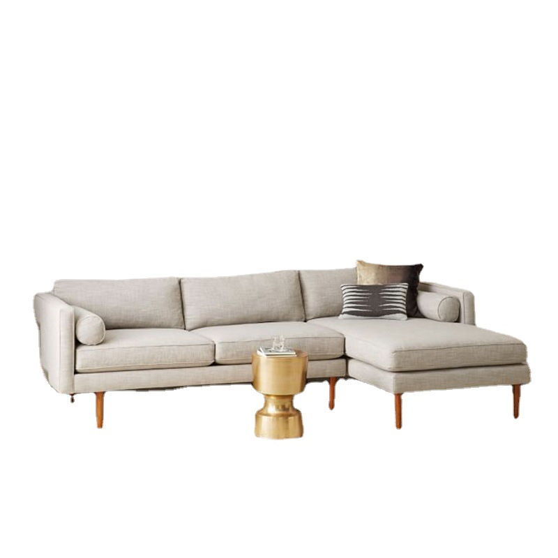 Litu personalizado sofá plumón látex nórdico tela de madera sólida sofá de familia pequeña combinación de princess al por mayor