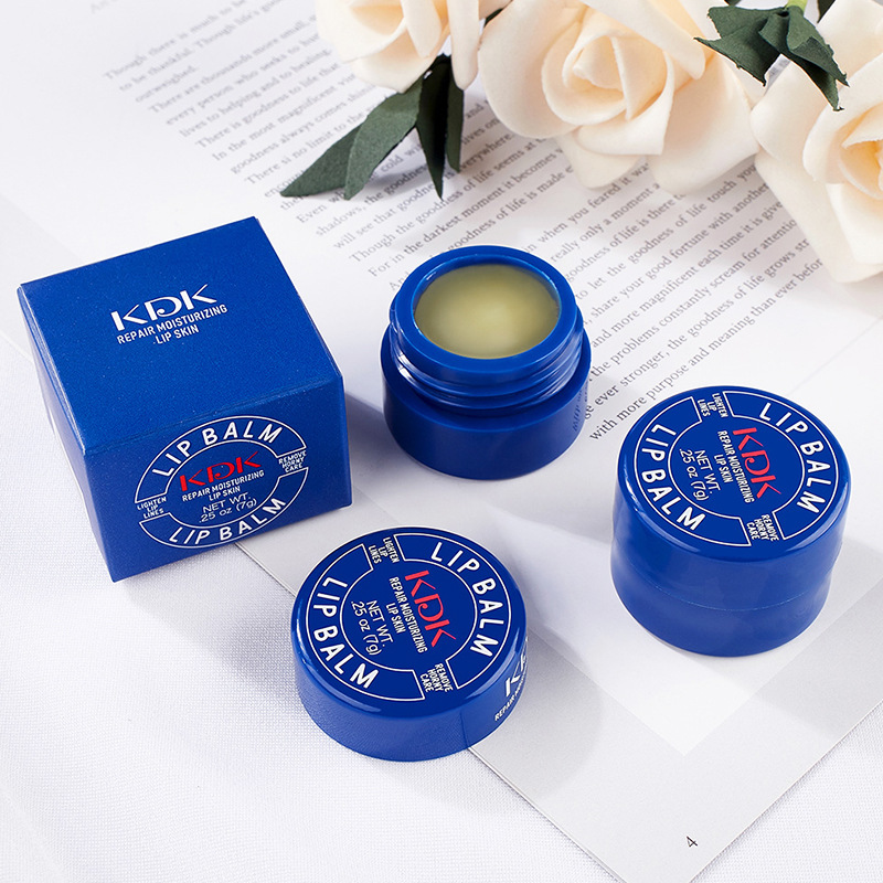 KDK Little Blue Tin Moisturizing Repairing Lip Balm - Professional Lip Care, Deeply Hydrating and Moisturizing, Gentle - Hot Selling Live Stream