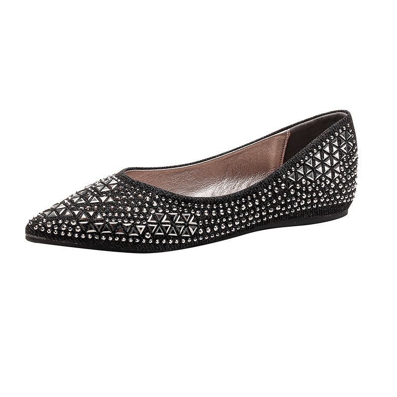 2024 primavera nueva mujer casual versátil suave retro punta de diamante zapatos de mujer zapatos de moda plana