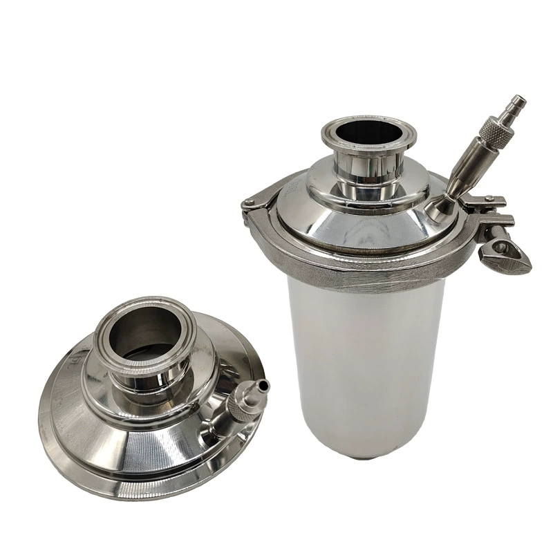 Нержавеющая сталь складывая разделитель точности микропороус мембранного фильтра 304 труб санитарный с ядром выпускного клапана одиночным