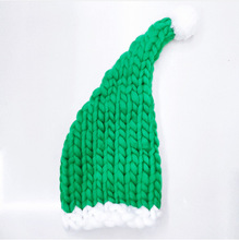 聖誕節聖誕帽女孩裝飾帽子毛線創意聖誕老人針織帽成人兒童帽裝扮