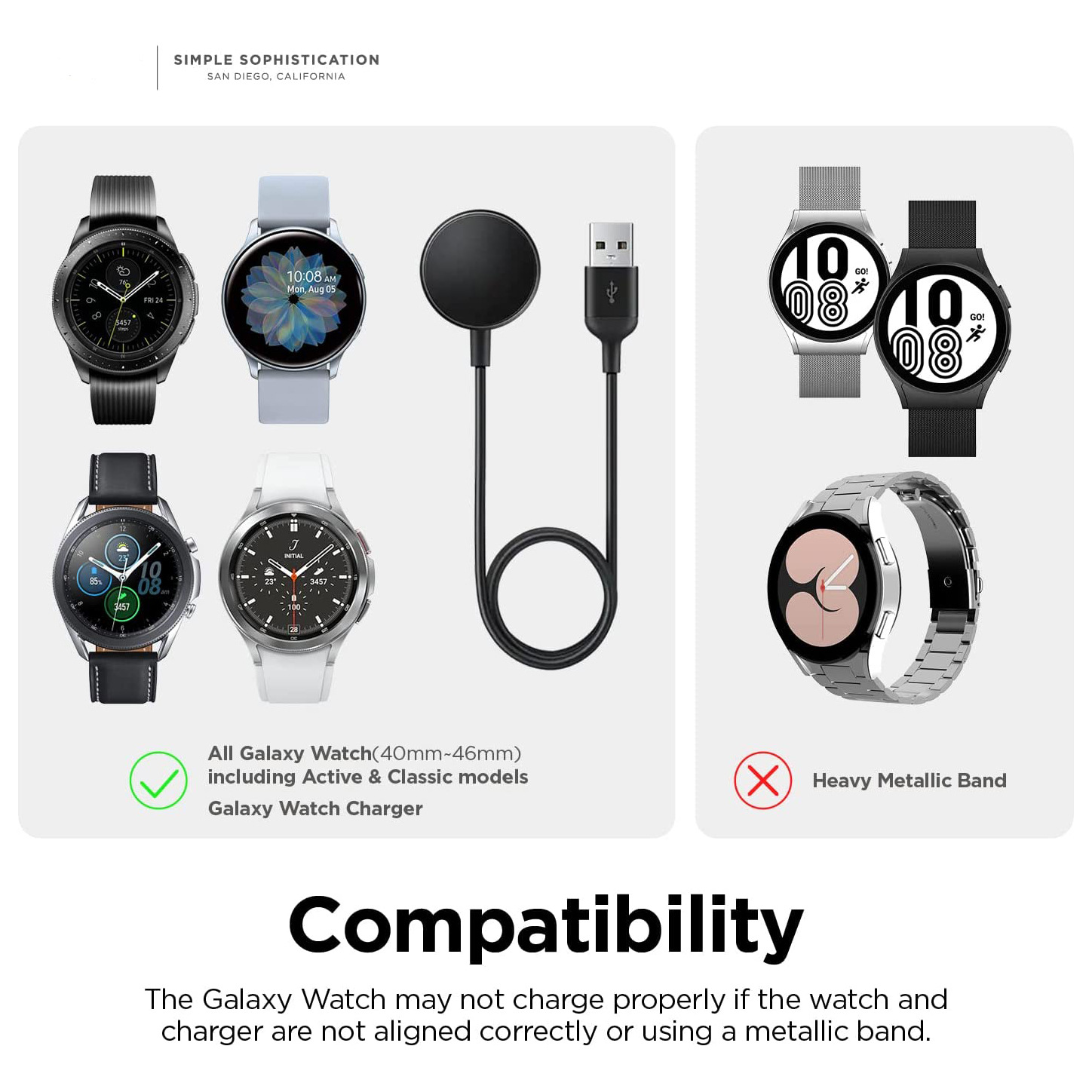 Adecuado para Samsung Galaxy watch5/6/7Pro/Ultra reloj soporte base de carga de silicona Samsung