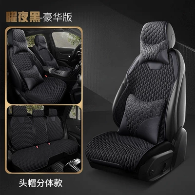 Seat cushion, seat cover, Cover - obsidian-black-premium-5-seater-volvo-xc60