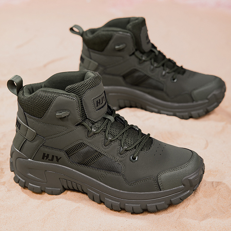 Botas de montaña al aire libre botas tácticas del desierto botas de nieve para hombres camping cross-border zapatos de entrenamiento de tamaño grande para hombres 47