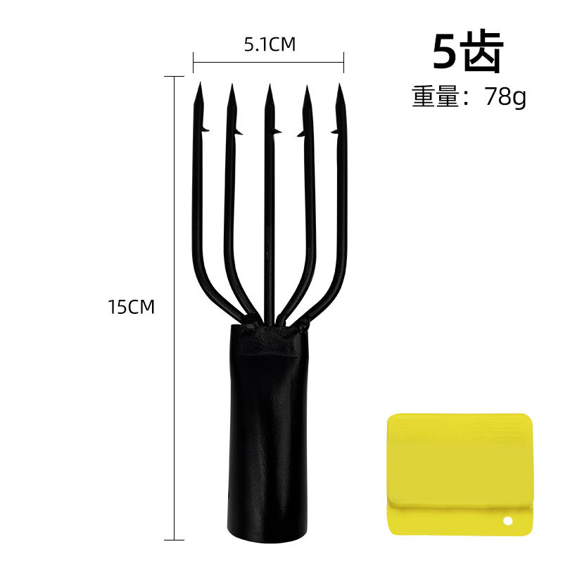 Arpón de acero de primavera 3 4 5 dientes de pesca de púas de hielo de pesca pistola tenedor Dispositivo de pescado arpón de púas al por mayor