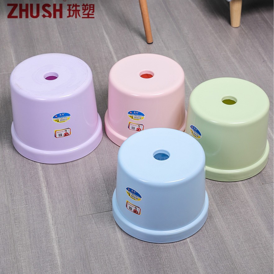 珠塑幼儿园儿童圆凳 卫生间淋浴室洗澡塑料矮凳 家用简约换鞋凳子