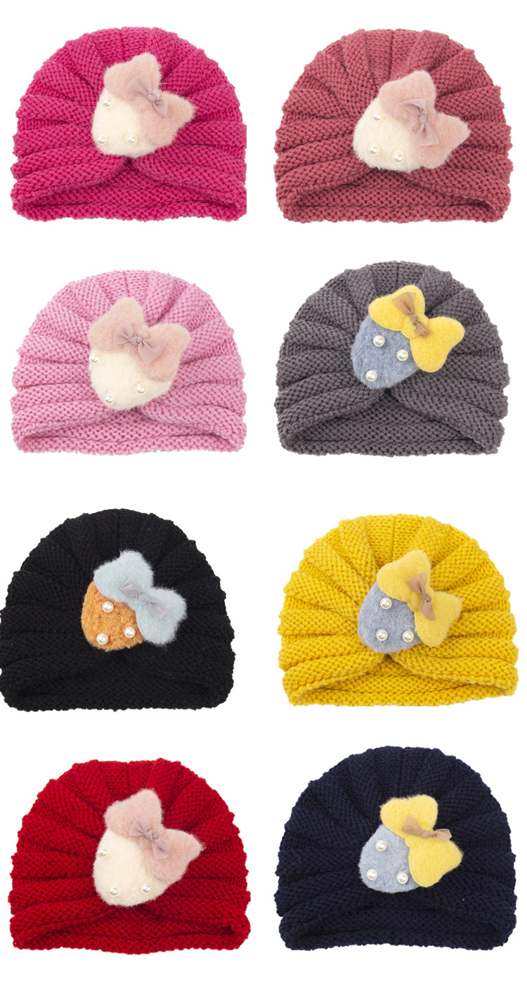 Fashion Children's Knitted Hat For Autumn And Winter Warmth Strawberry Woolen Hat 21 Colors display picture 6