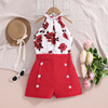 Set, summer children's clothing, jacket sleevless, children's clothing, wholesale