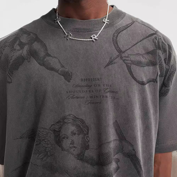 REPRESENT REP 23SS new little angel cupid print American retro old…