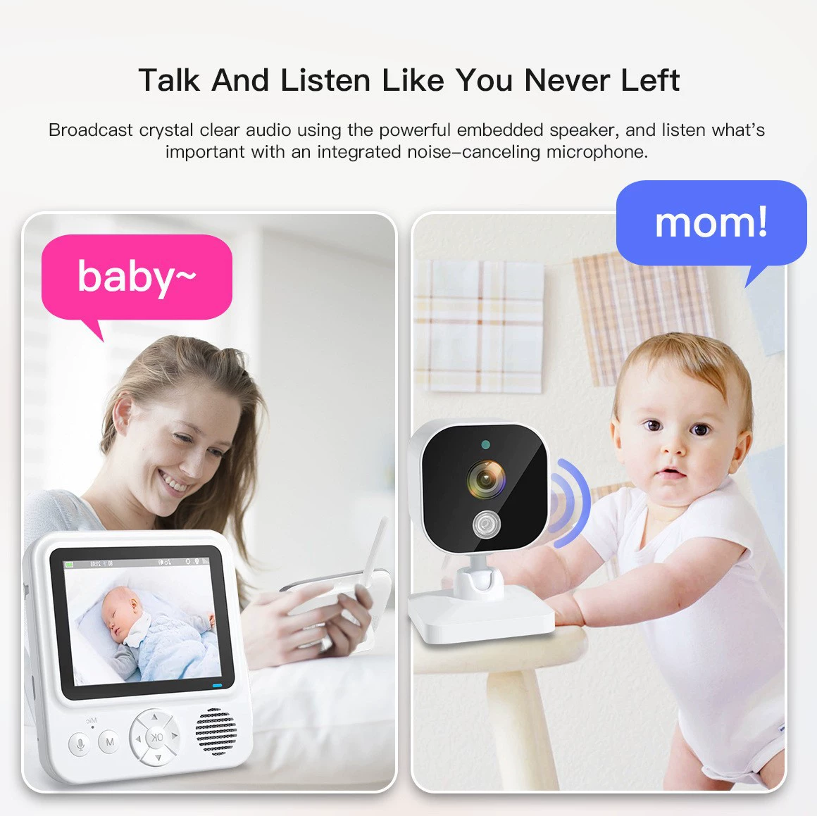 Детский радионяня- Baby Monitor, беспроводная CCTV камера, прямая продажа с завода, 2.8 дюйма