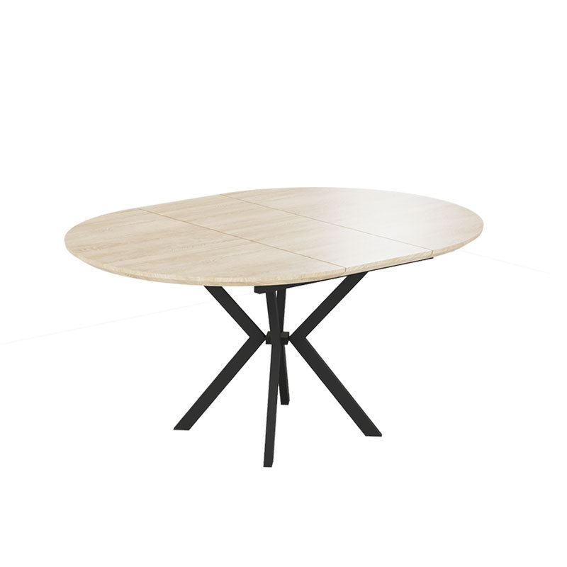 Hogar simple, mesa de té moderna, estilo de lujo ligero, mesa redonda, sala de estar, mesa de comedor ovalada elástica, mesa de comedor