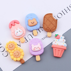 雪糕冰淇淋 食玩diy奶油膠手機殼冰箱貼髮夾樹脂配件材料批發