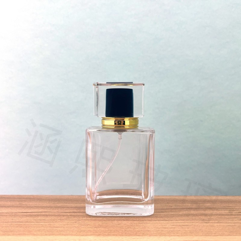 ねじ口平幅肩丸ガラス香水瓶30ml 50ml各種カラーカバーシンプルでおしゃれな携帯分注瓶|undefined