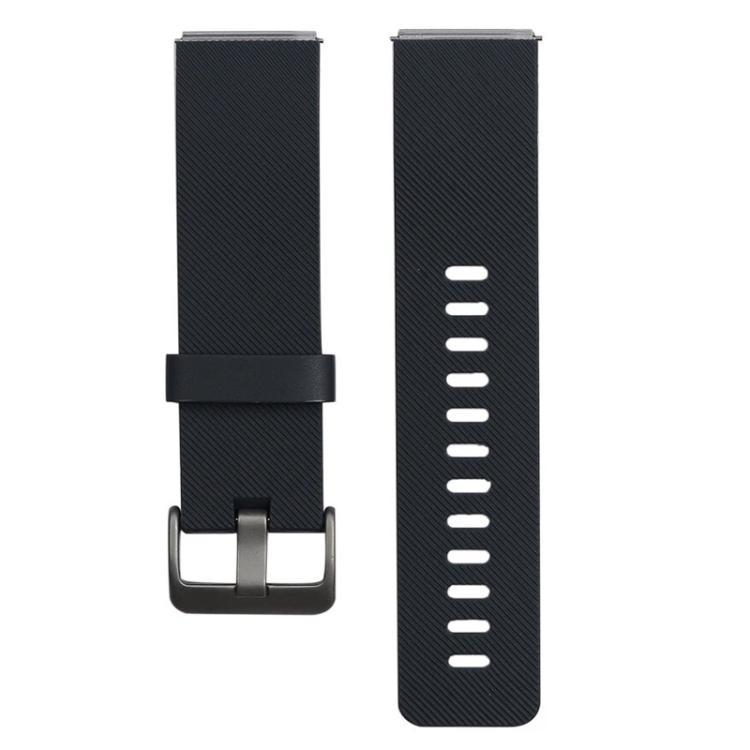 Para Fitbit Blaze xDfind hebilla de acero twill sólido correa de silicona S / L