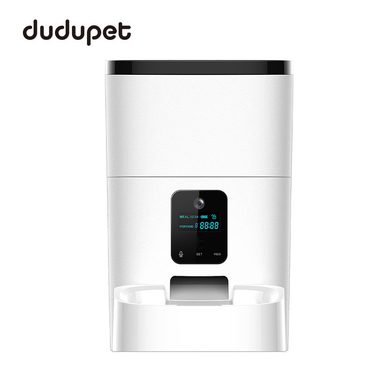 升级版4L宠物智能自动喂食器 高清视频定时定量投食猫咪狗喂食器