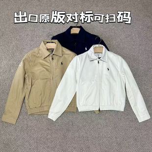 high quality RL American Retro Rafer Jacket Coat Women's New Retro Veteran Cadre Pilot Workwear White