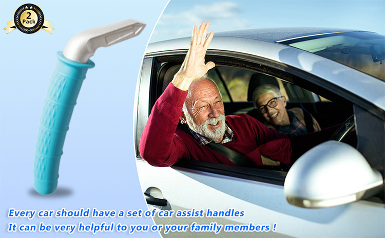 Car Handle Grip Aid for Elderly, Portable Vehicle Support Handle, Safety Handrail Hammer Tool