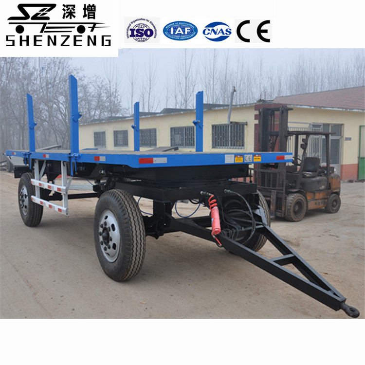 深增专业供应10T设备用拖车挖掘机拖车运输木头平板拖车