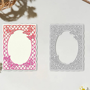 Cross-Border Dropshipping Metal Cutting Embossing Knife Mold Handbook Decorative Photo Frame Pattern Handmade Paper Art Embossing Carbon Steel Knife Mold
