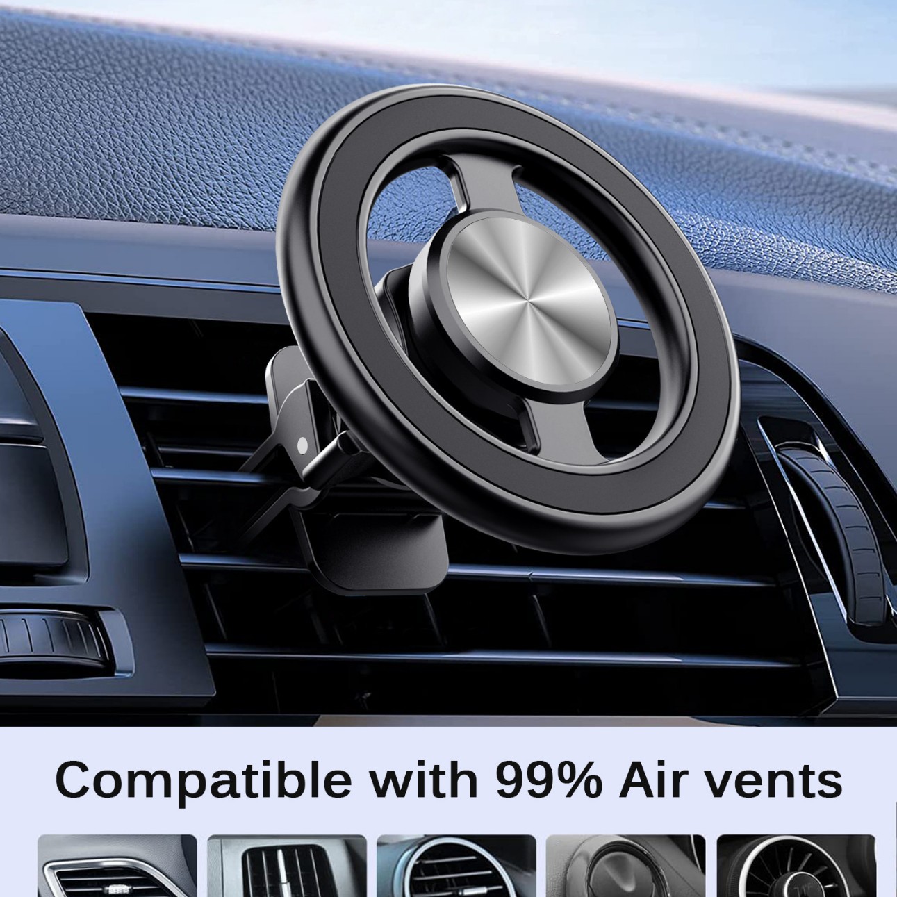 Soporte magnético para coche de comercio exterior adecuado para iPhone14 soporte para móvil magsafe para coche Amazon