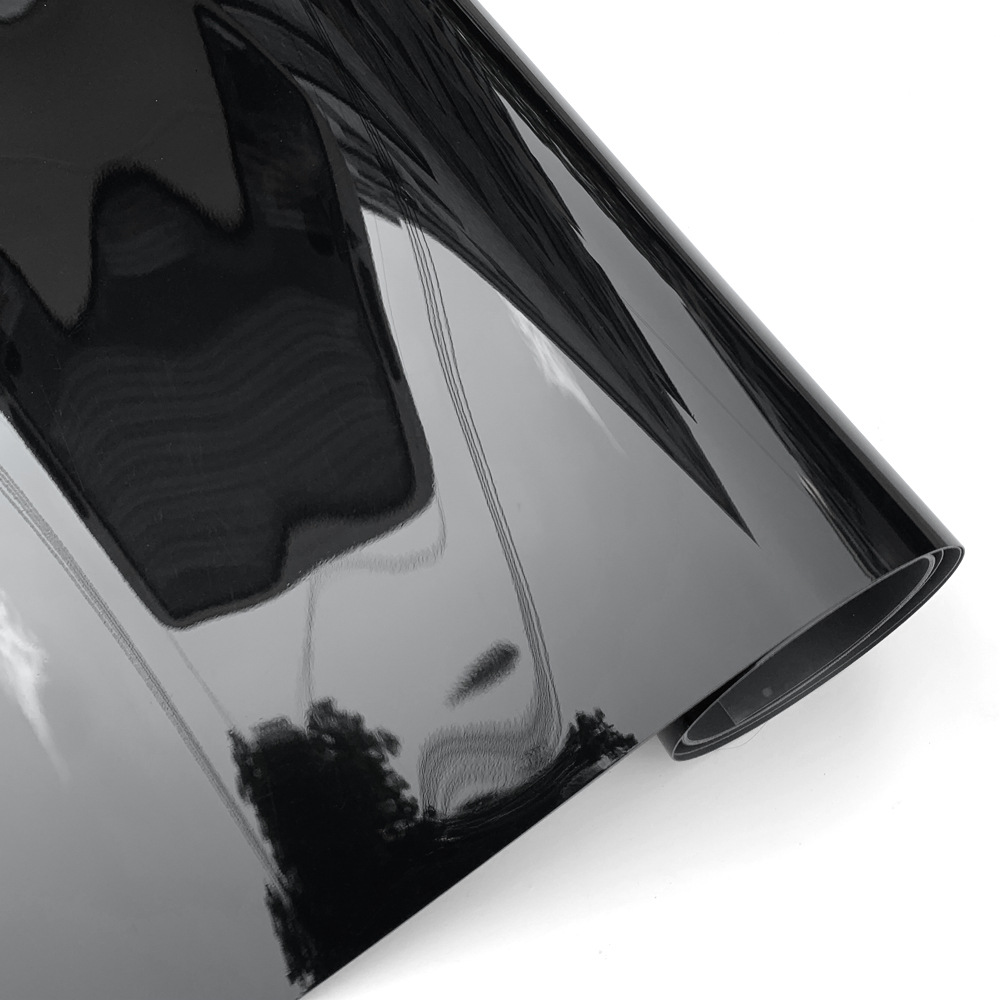Glossy Black Color-Changing Film Pet Piano Black Film for Car Body, Full Car Sunroof, Roof Film, Car Cover Protective Film, Factory Direct Sales