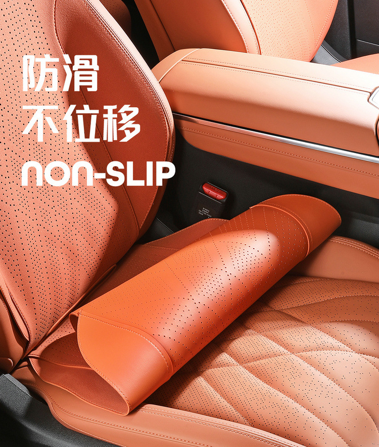 Changan dark blue S07 Special Car Cushion Four Seasons Universal Semi-enclosed Suede Saddle Cushion Perforated Seat Cover Cushion