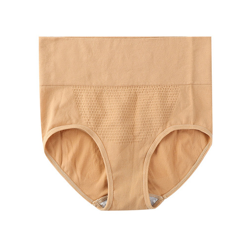 3D Honeycomb Seamless Seamless Women's High Waist Pure Cotton Crotch Belly Controlling Butt Lifting Body Shaping Briefs Underwear for Women Wholesale